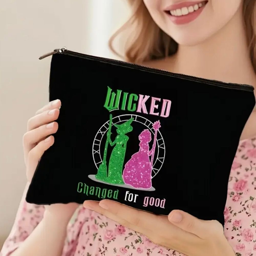 Wicked Canvas Zippered Makeup Cosmetic Pouch
